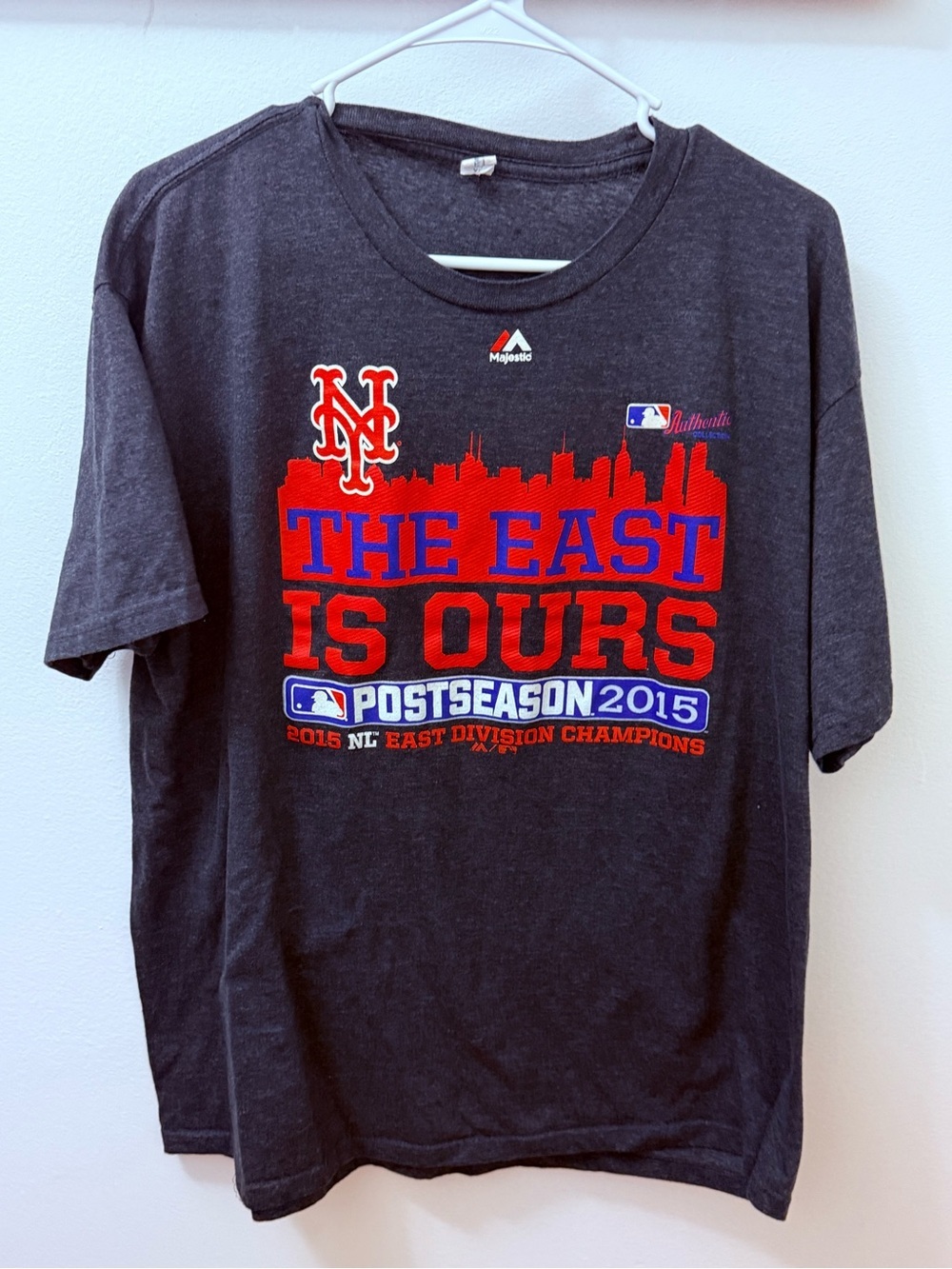 New York Mets 'The East Is Ours' Postseason 2015 Tee - Black & Red